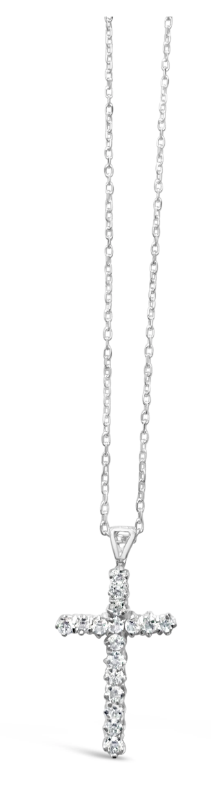 Crystal Faith Necklace - Sterling Silver | SUE SENSI