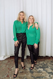 Bloom Shirt | Emerald | ESMAEE