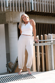 BOHO LINEN PANTS | NATURAL