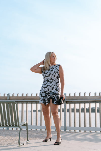 WILLOW MINI DRESS | BLACK & WHITE | ELLIATT