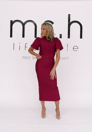 Ella Puff Sleeve Midi Dress | ELLIATT