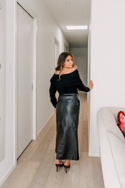 Pinnacle Knit Top | Black | ESMAEE