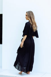 Sofia Wrap Dress - Μαύρο