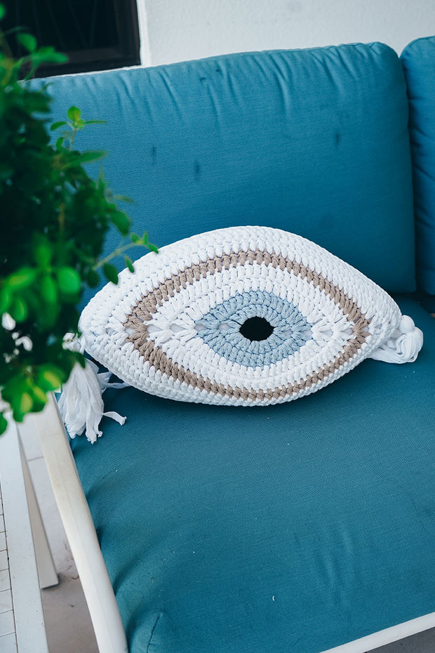 Large White Mataki Cushion